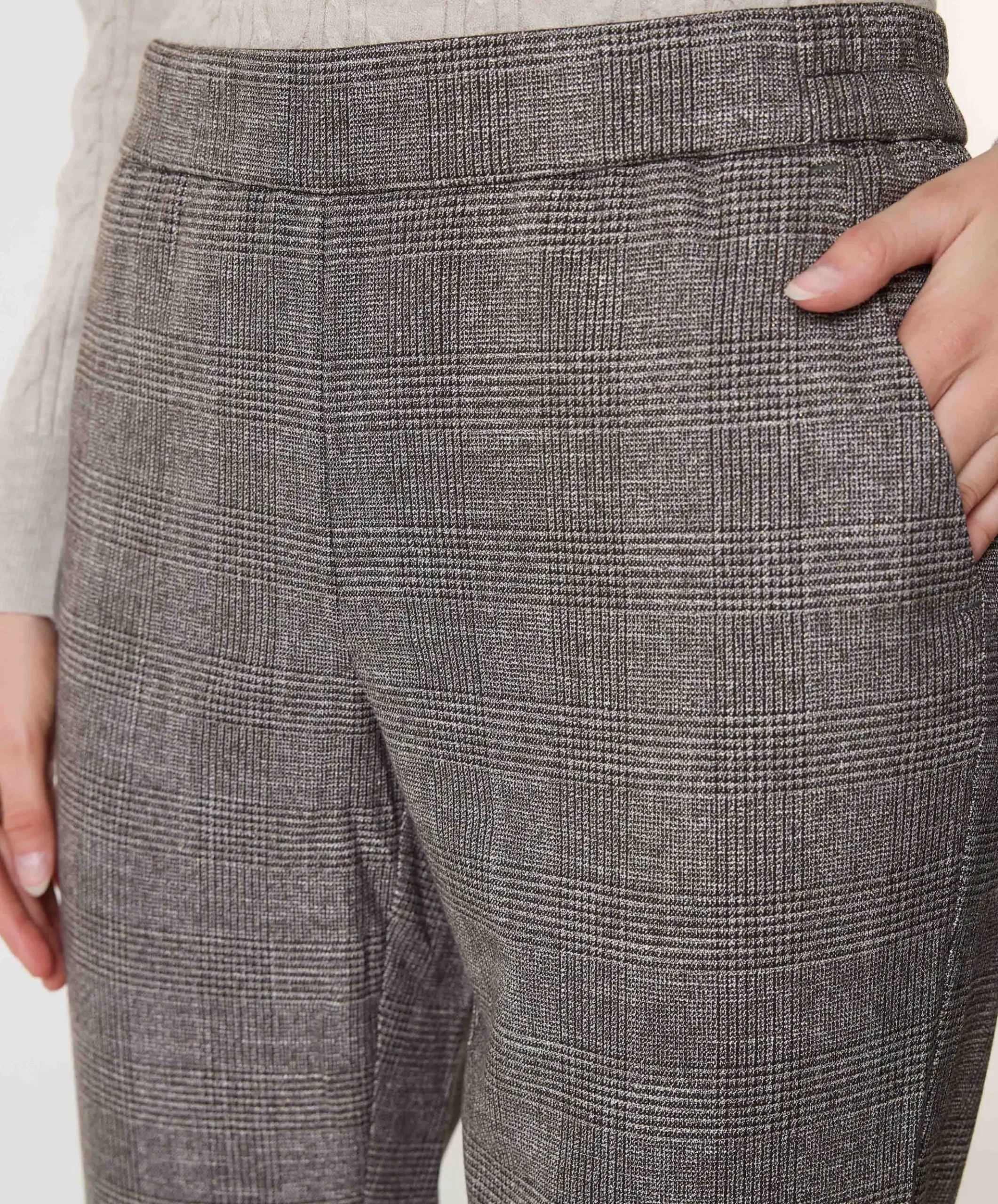 Wide leg dames broek bruin