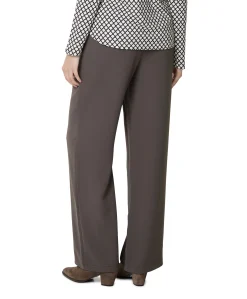 Wide leg dames broek bruin