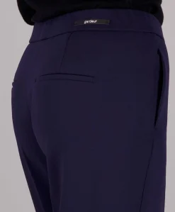 Wide leg Feminine broek blauw