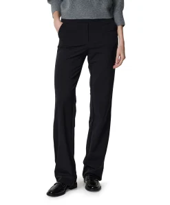 Wide leg travel broek zwart
