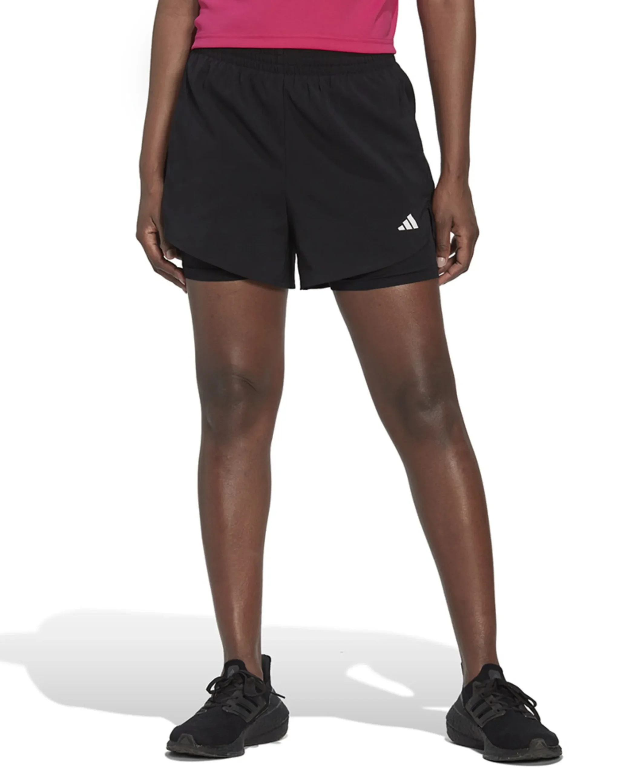 W Min 2in1 shorts zwart