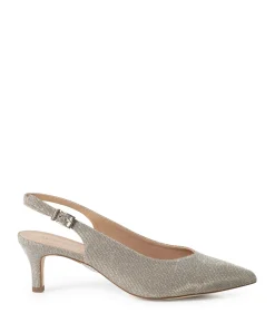 Women Sling dames slingbacks goud