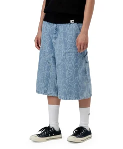 W Snake Nixon Double Knee dames jorts blauw